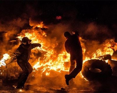 Киевляне в ужасе от погромов и грабежей