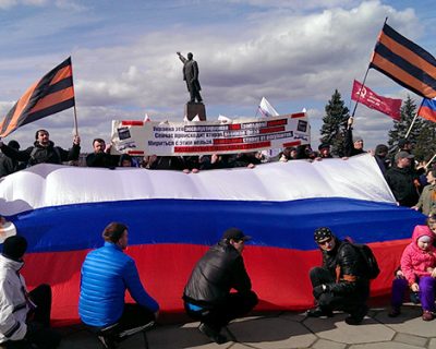 В Запорожье прошел митинг Юго-Восточного Фронта