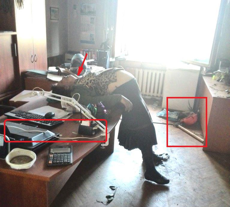 2 мая, Одесса. Убитая украинскими неонацистами беременная женщина в Доме профсоюзов