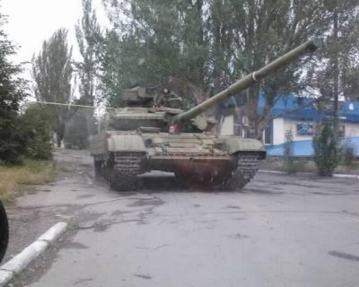 У ополченцев на вооружении появилось три танка (видео)