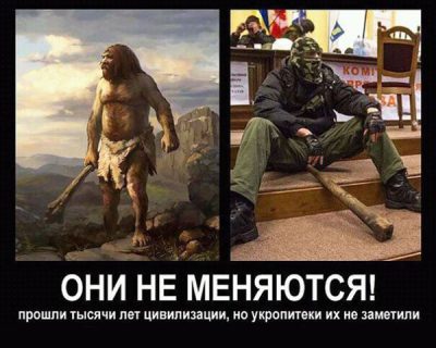 Прошли тысячи лет цивилизации, но укропитеки их не заметили