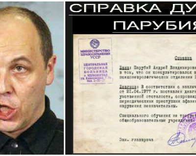 Парубий отрицает сведения о «легкой степени умственной отсталости»