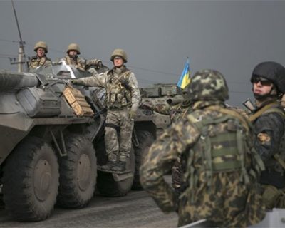 Войска карателей отступают от Шахтерска