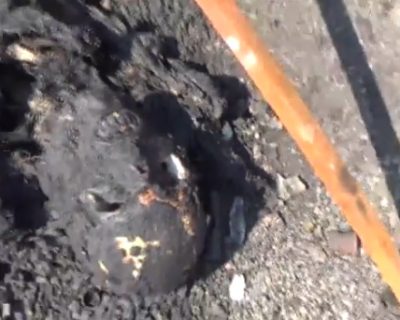 Страшные кадры разбитой колонны Львовской карательной бригады