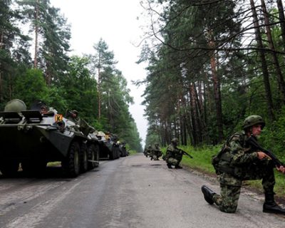Американцы учат украинских карателей сопротивлятся местным жителям