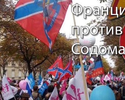 500 тысяч французов митинговали против гомосятины