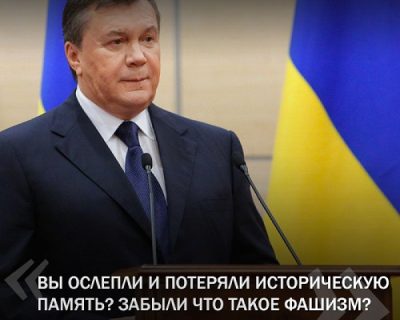 Легитимный президент Украины Виктор Янукович: «Народ договорится, и Украина станет единой»