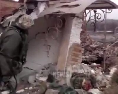 Видео последствий штурма Углегорска