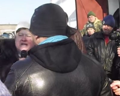 Антивоенный митинг в Великой Знаменке Запорожской обл.