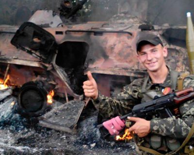 У Саханки атакована колонна карательного батальона «Донбасс»