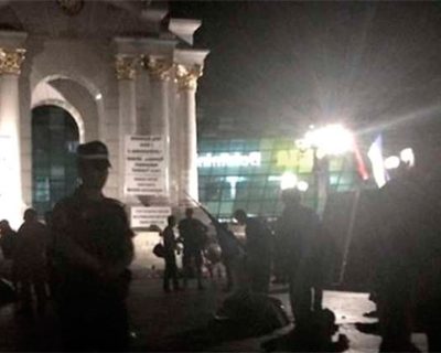 Ночью на Майдане титушки Порошенко снесли палатки