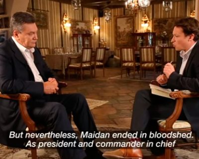 Легитимный президент Украины Виктор Янукович дал интервью каналу BBC