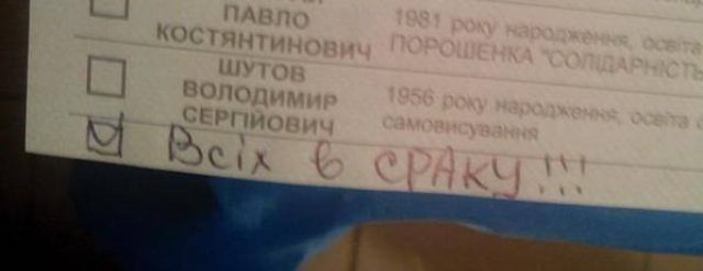 Выборы в Чернигове: всех в сраку!