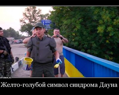 Жёлто-голубая полоса Украины приводит к тупости