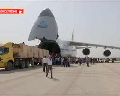 Самолеты Минобороны РФ доставили в Сирию гуманитарную помощь