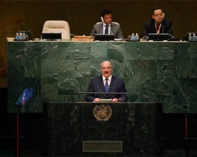 Лукашенко выступил с трибуны ООН и призвал Запад прекратить убивать «ради демократии»