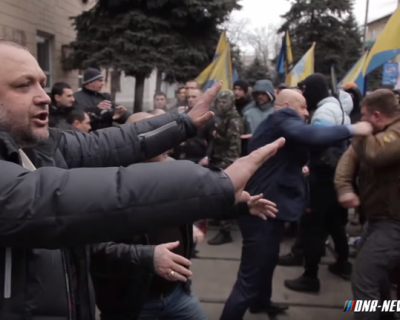 Очередная массовая драка нацистов из ГК "Азова" ВИДЕО