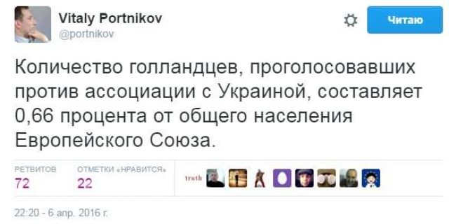 Реакция упоротых майдаунов на результаты референдума в Нидерландах