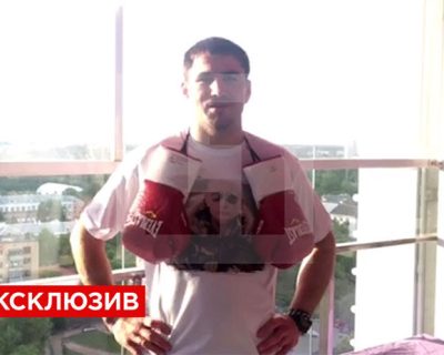 Украинский боксер посвятил богу хохлов свою победу на матче в полутяжелом весе