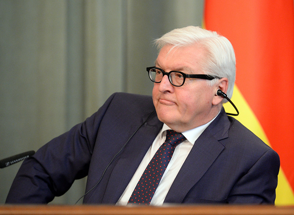 Министр иностранных дел Германии Франк-Вальтер Штайнмайер во время визита в Москву. Март 2016 года