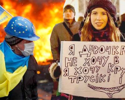 Визг украинской интеллигенции после снятой с головы кастрюли