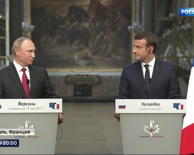 Макрон провёл переговоры с Путиным и не упал в обморок