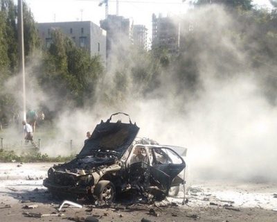 В Киеве взорвался автомобиль