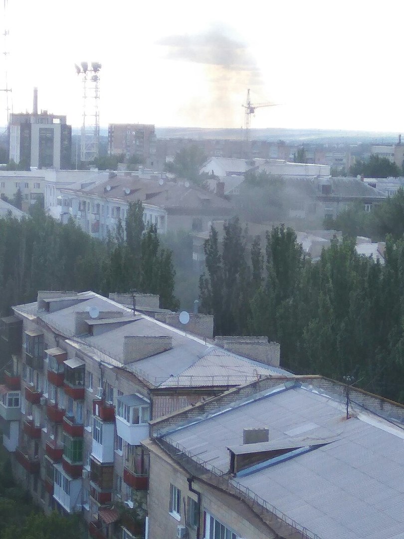 Взрыв в Луганске в районе прокуратуры