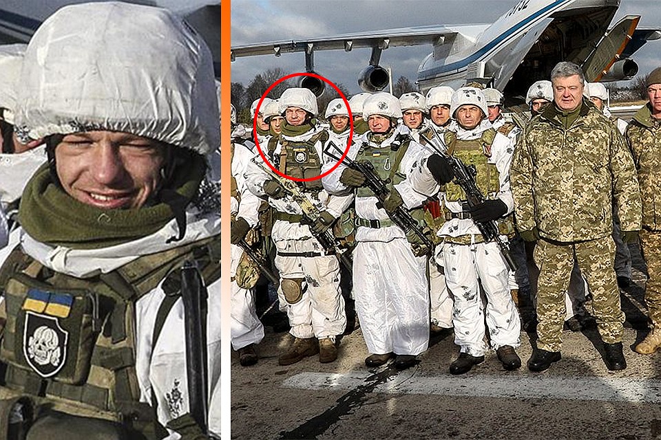 На груди у одного из боевиков киевских путчистов заметили нашивку с эмблемой 3-й танковой дивизии SS Totenkopf («Мертвая голова»).