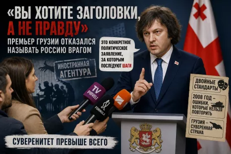 «Вы хотите заголовки, а не правду»: премьер Грузии отказался называть Россию врагом