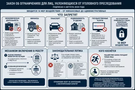 Путин подписал законы об ограничениях для релокантов, уклоняющихся от наказания