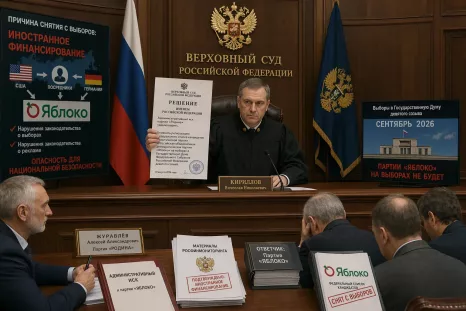 Верховный суд снял партию иноагентов «Яблоко» с выборов в Госдуму