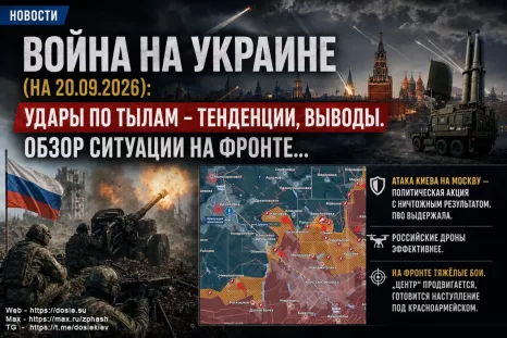 Война на Украине (на 20.09.2026): Удары по тылам – тенденции, выводы. Обзор ситуации на фронте…