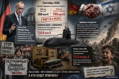 «Мир и стабильность» на словах: Германия вчетверо нарастила экспорт оружия Израилю