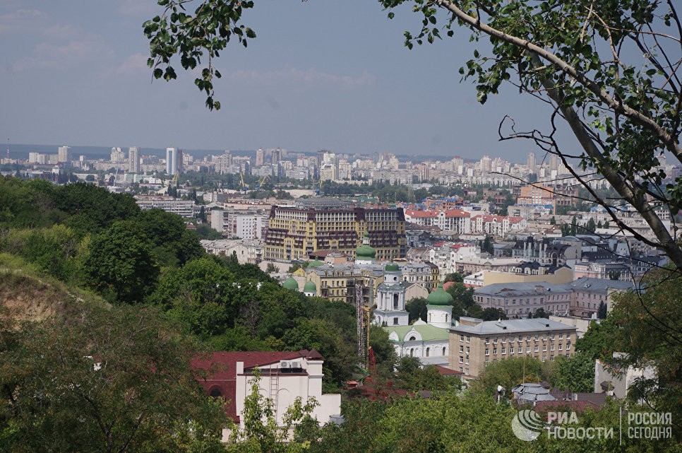 Вид на Подол. Киев, Украина