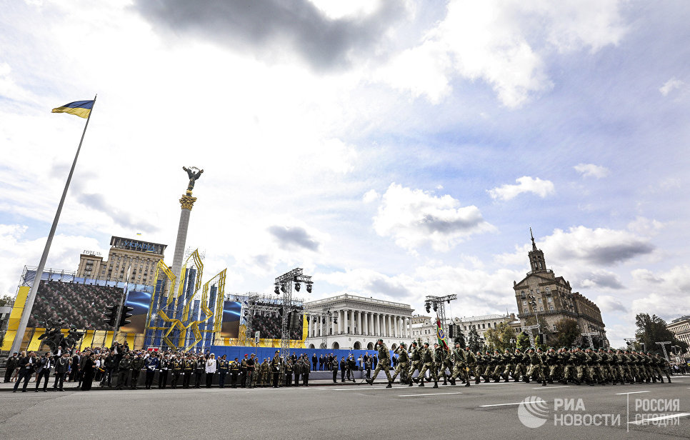 На параде в честь Дня независимости в Киеве. 24 августа 2017 г.