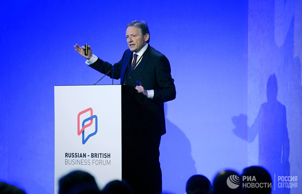 Борис Титов выступает на Российско-британском бизнес-форуме в Лондоне