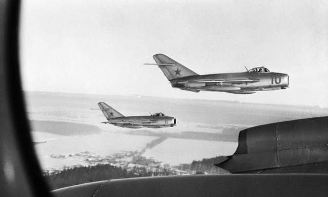 Советские МИГ-15 в небе над Кореей